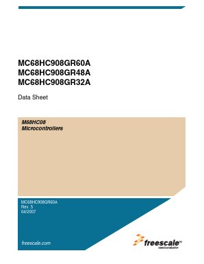 MC68HC908GR32ACFJ Datasheet PDF Freescale Semiconductor