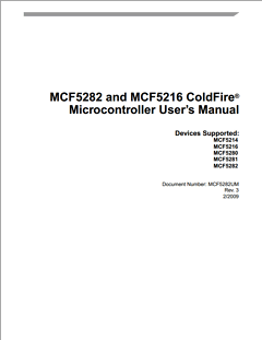 MCF5282UM Datasheet PDF Freescale Semiconductor