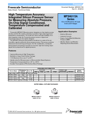 MP3H6115A6T1 Datasheet PDF Freescale Semiconductor