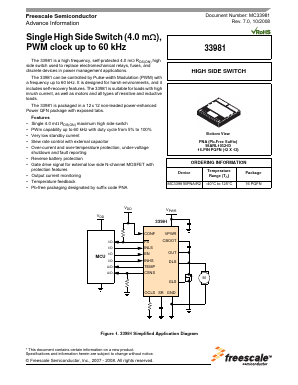 MC33981BPNA Datasheet PDF Freescale Semiconductor