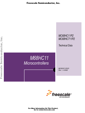 MC68HC711P2CFN4 Datasheet PDF Freescale Semiconductor