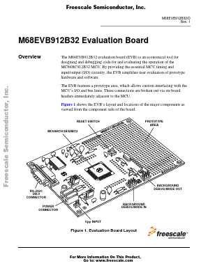 M68EVB912B32 Datasheet PDF Freescale Semiconductor
