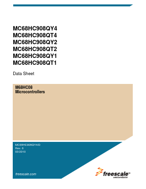 MC68HC908QT2 Datasheet PDF Freescale Semiconductor