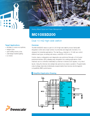 10XSD200 Datasheet PDF Freescale Semiconductor