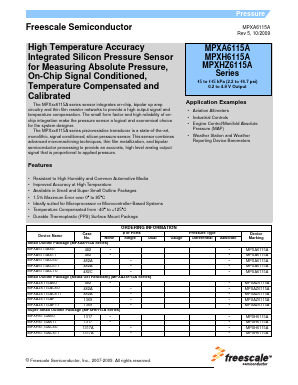 MPXA6115A6T1 Datasheet PDF Freescale Semiconductor