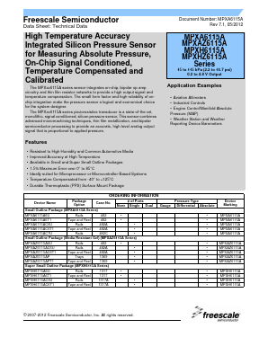 MPXA6115A Datasheet PDF Freescale Semiconductor