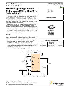 MC33988CPNA Datasheet PDF Freescale Semiconductor