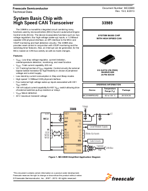MC33989 Datasheet PDF Freescale Semiconductor