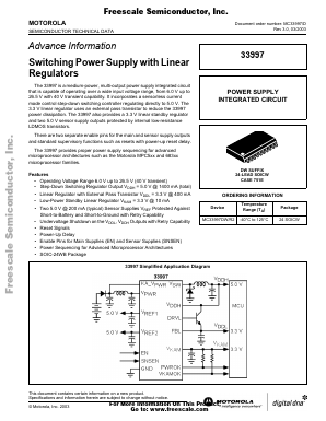 33997 Datasheet PDF Freescale Semiconductor