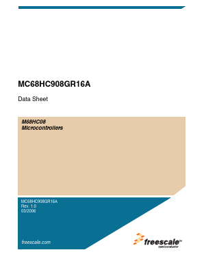 MC908GR16AMFJ Datasheet PDF Freescale Semiconductor