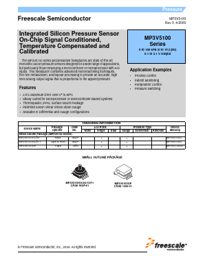 MP3V5100GC6T1 Datasheet PDF Freescale Semiconductor