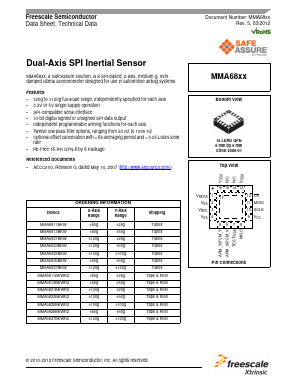 MMA68XX Datasheet PDF Freescale Semiconductor