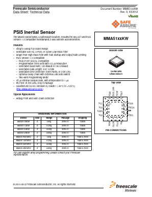 MMA5106KWR2 Datasheet PDF Freescale Semiconductor