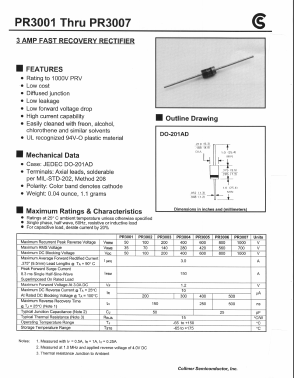 PR3001 Datasheet PDF Fuji Electric