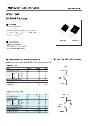 1MB30-060 Datasheet PDF Fuji Electric