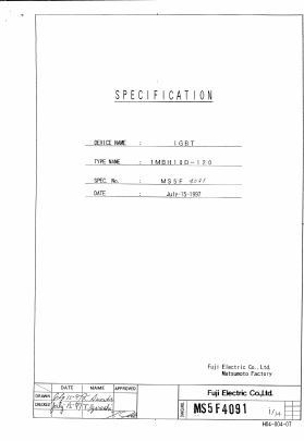1MBH10D-120 Datasheet PDF Fuji Electric