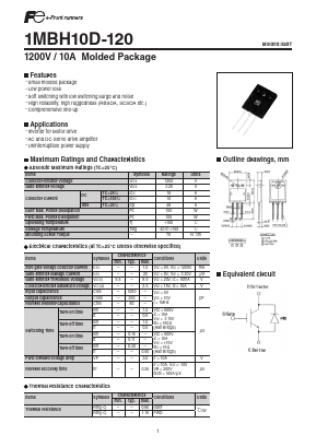 1MBH10D-120 Datasheet PDF Fuji Electric