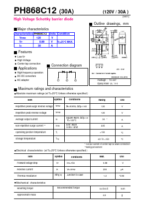 PH868C12 Datasheet PDF Fuji Electric