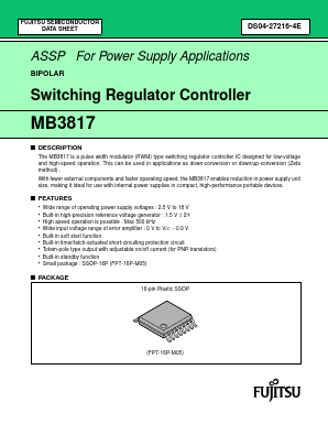 MB3817PFV Datasheet PDF Fujitsu