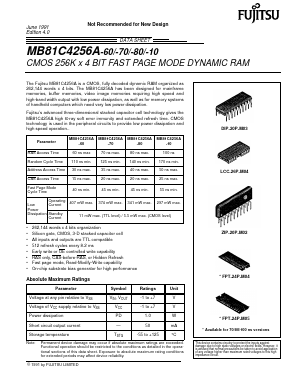 81C4256A-60 Datasheet PDF Fujitsu