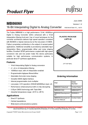 DK86060-3 Datasheet PDF Fujitsu