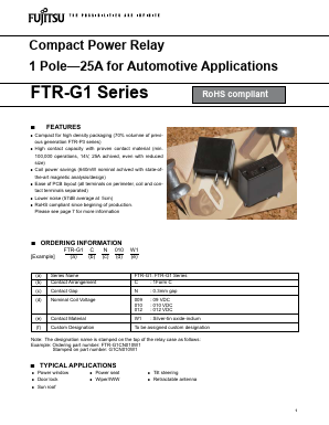 FTR-G1CN012W1 Datasheet PDF Fujitsu