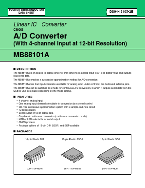 MB88101APF Datasheet PDF Fujitsu