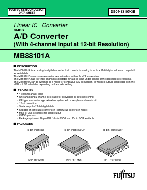 MB88101AP Datasheet PDF Fujitsu