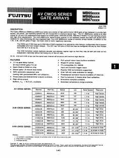 MB673XXX Datasheet PDF Fujitsu