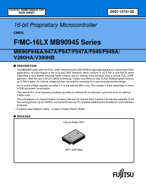 MB90945 Datasheet PDF Fujitsu
