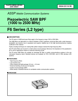 FAR-F6CE-1G8425-L2YBC-W Datasheet PDF Fujitsu