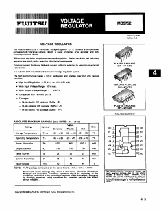 MB3752 Datasheet PDF Fujitsu