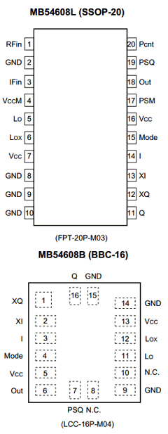 MB54608LPV1 Datasheet PDF Fujitsu