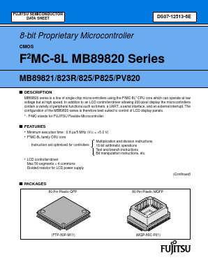 MB89823R Datasheet PDF Fujitsu