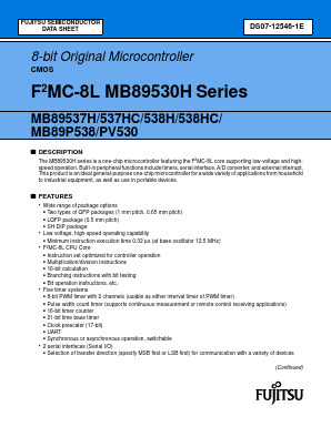 MB89538HP Datasheet PDF Fujitsu