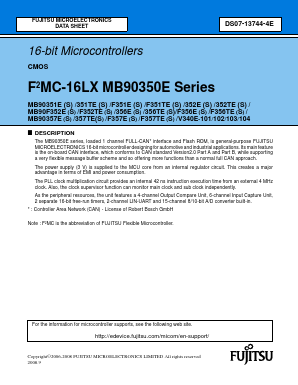 MB90356ES Datasheet PDF Fujitsu