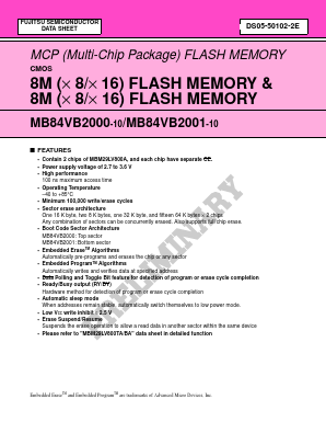 MB84VB2001-10 Datasheet PDF Fujitsu