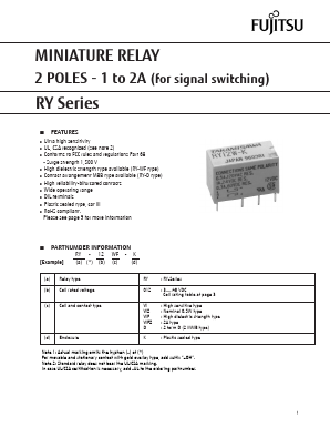 RY6D-K Datasheet PDF Fujitsu
