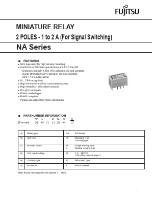 NA-1.5W-K Datasheet PDF Fujitsu