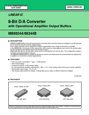 MB88344B Datasheet PDF Fujitsu