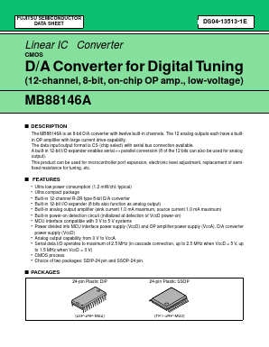 MB88146APFV Datasheet PDF Fujitsu