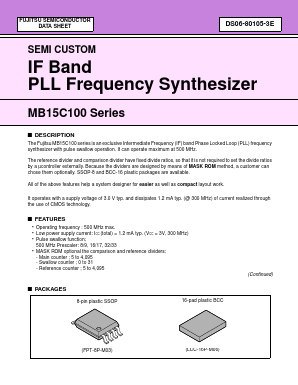 MB15C100PFV Datasheet PDF Fujitsu