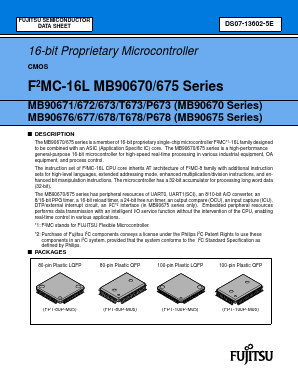 MB90T673PF Datasheet PDF Fujitsu