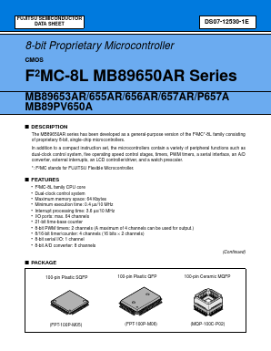 MB89P657APF-106 Datasheet PDF Fujitsu