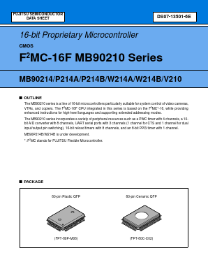 MB90P214A Datasheet PDF Fujitsu