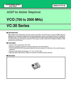 VC-2R8A30-1815 Datasheet PDF Fujitsu