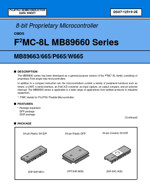 MB89W665C-SH Datasheet PDF Fujitsu