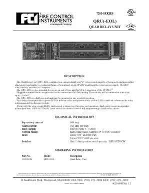 1120-0586 Datasheet PDF Gamewell-FCI by Honeywell