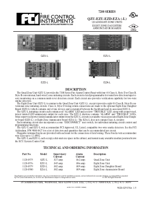 1120-0579 Datasheet PDF Gamewell-FCI by Honeywell