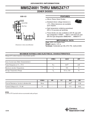 MMSZ4691 Datasheet PDF General Semiconductor